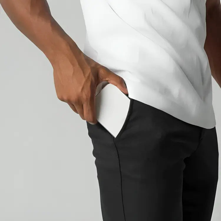 Pantalon élégant coupe ajustée pour homme