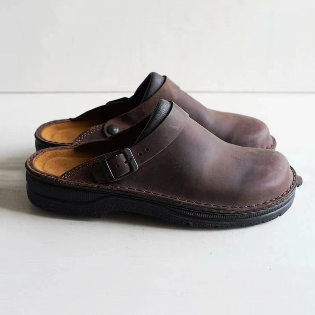 Sabots en cuir pour homme | Mules à enfiler