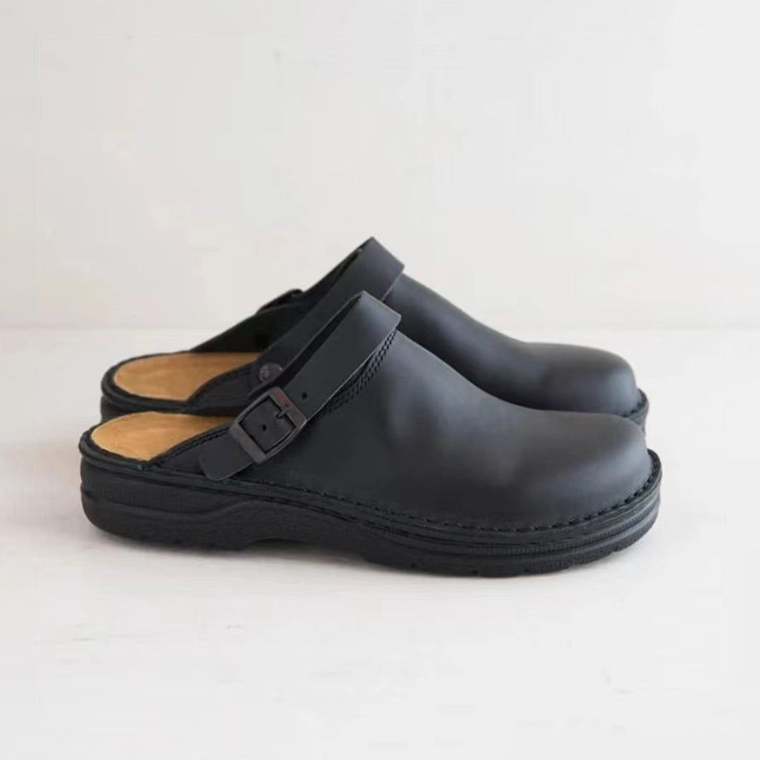 Sabots en cuir pour homme | Mules à enfiler