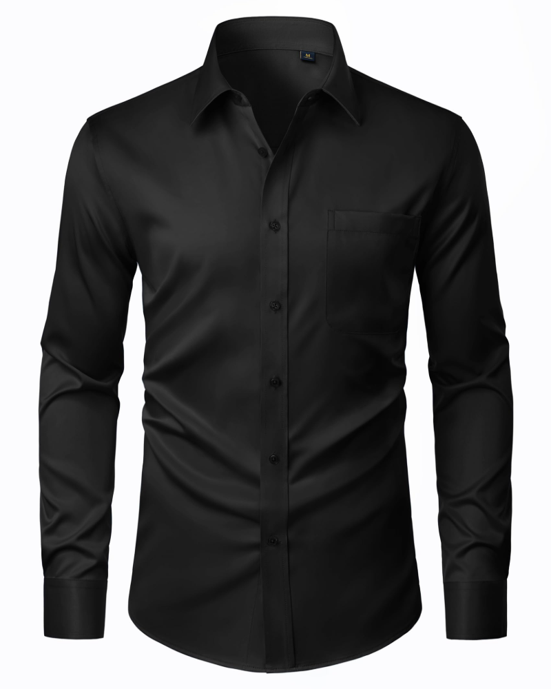 Men's Regular Fit Long Sleeve Dress Shirt
