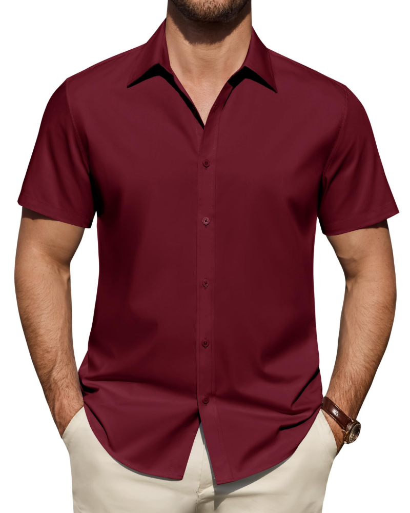Men's Short Sleeve Smart Casual Shirt