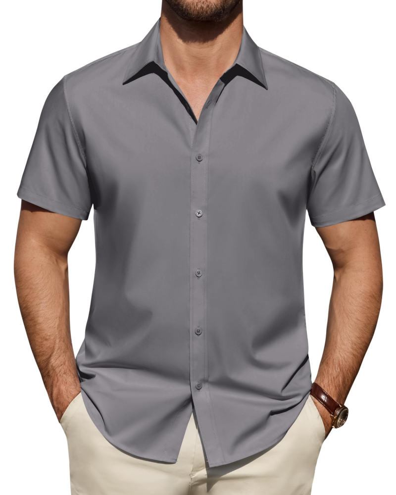 Men's Short Sleeve Smart Casual Shirt