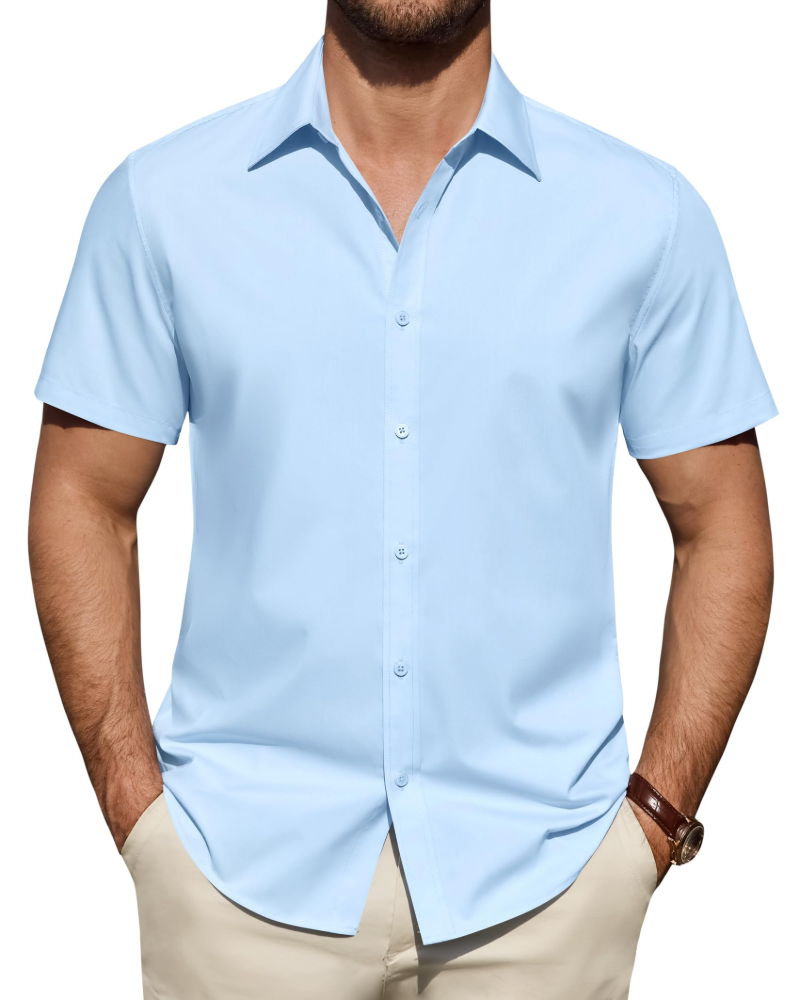 Men's Short Sleeve Smart Casual Shirt
