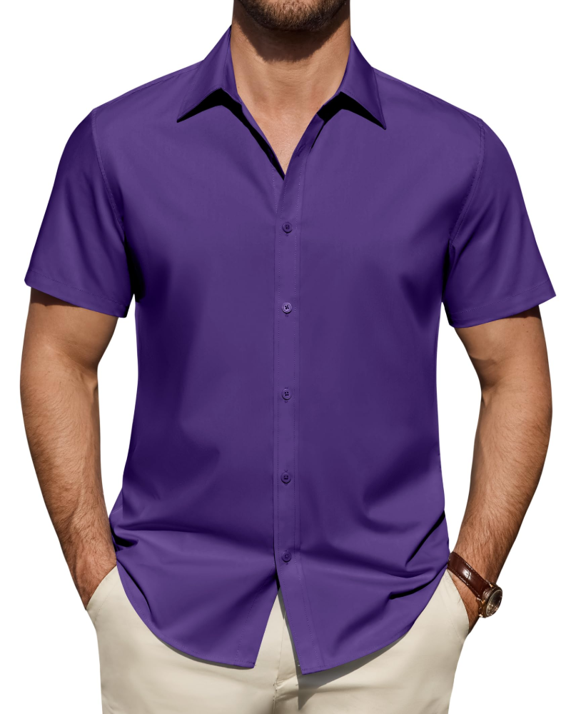 Men's Short Sleeve Smart Casual Shirt