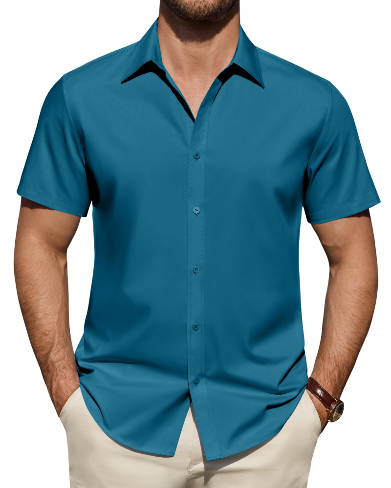 Men's Short Sleeve Smart Casual Shirt
