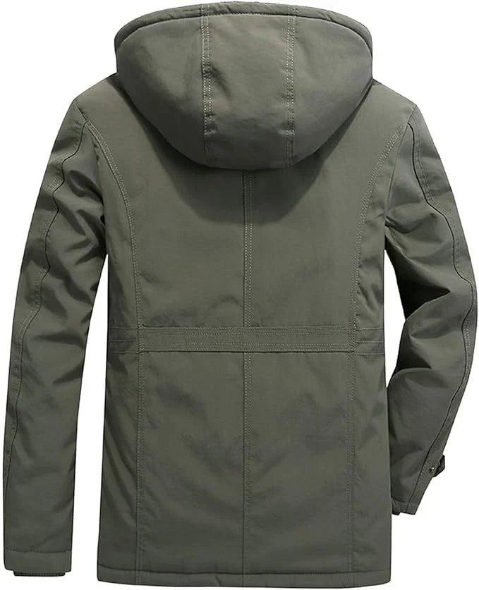 Men's Hooded Winter Jacket | Windproof Insulated Coat