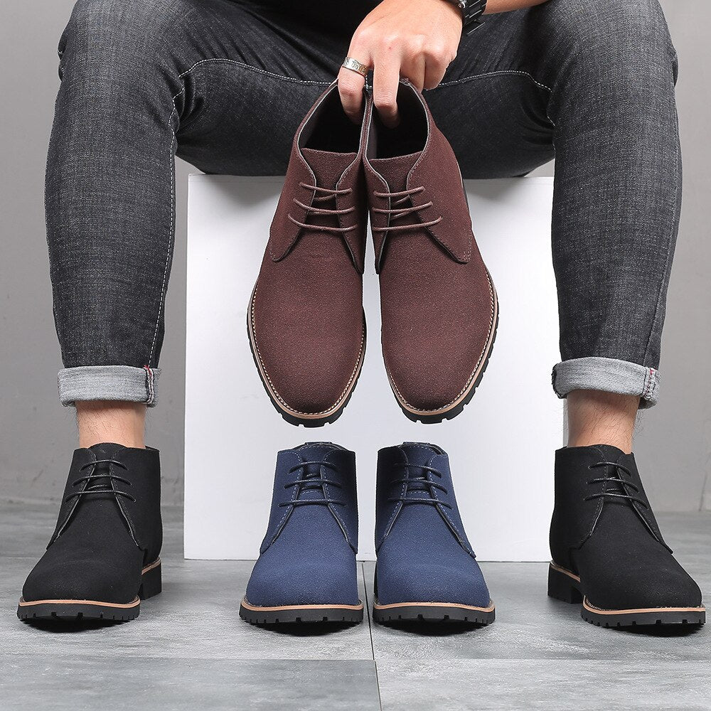 Men's Suede Lace-Up Desert Boots