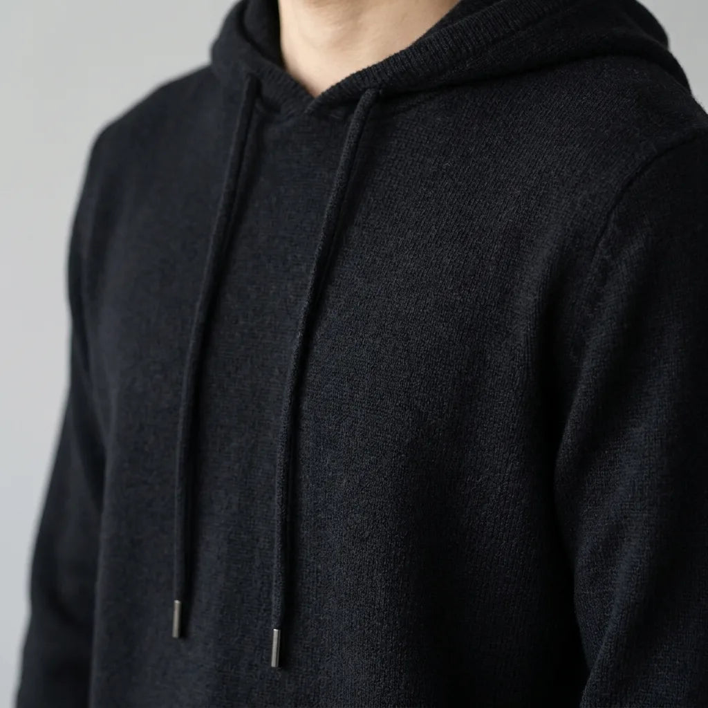 Men's Smart Casual Hoodie | Ribbed Cuffs & Hem