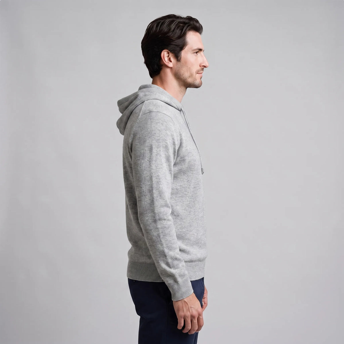 Men's Smart Casual Hoodie | Ribbed Cuffs & Hem