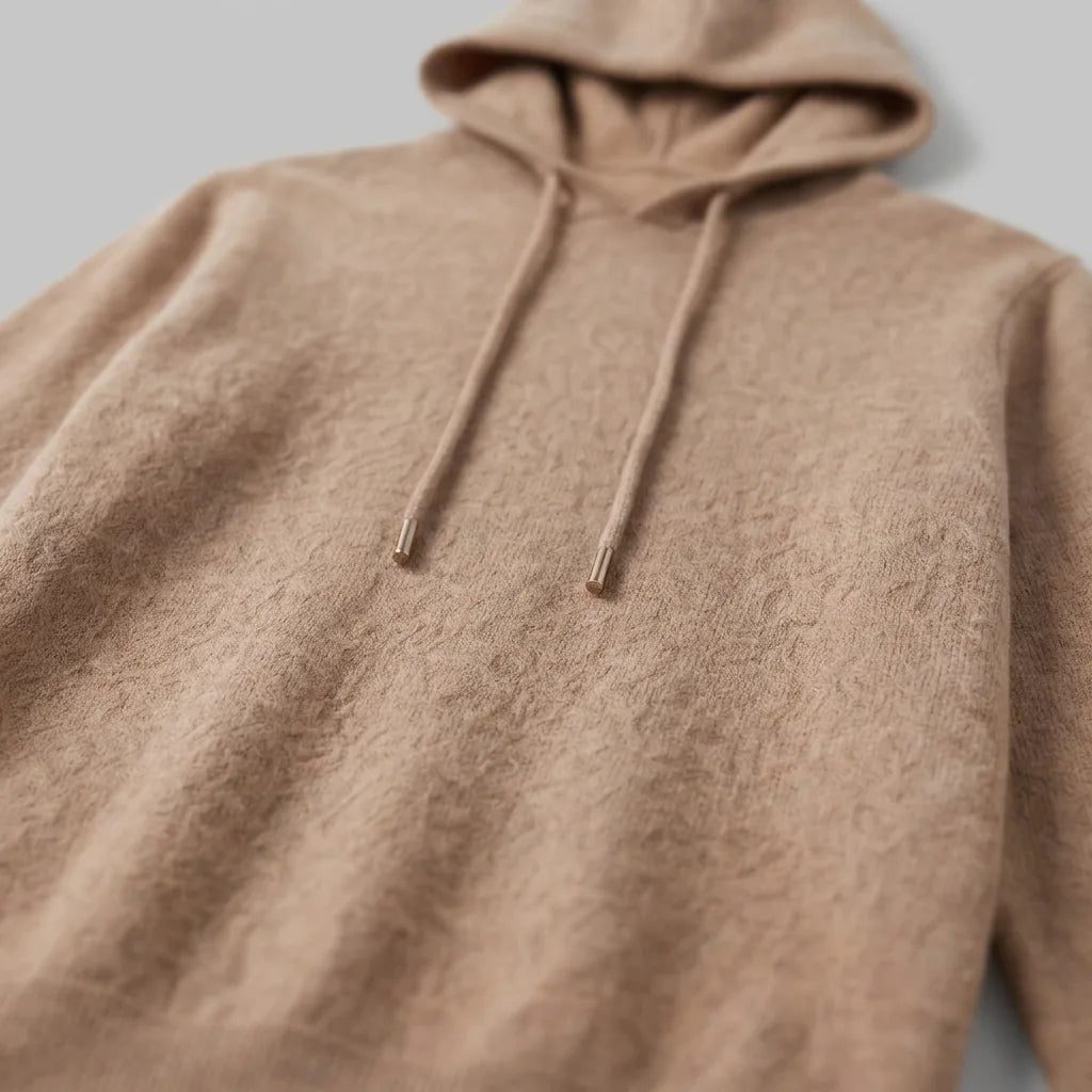 Men's Smart Casual Hoodie | Ribbed Cuffs & Hem