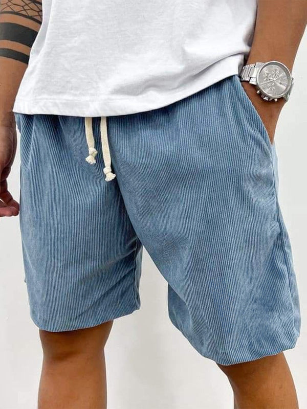 Men's Corduroy Drawstring Shorts