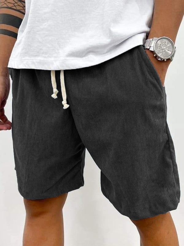 Men's Corduroy Drawstring Shorts