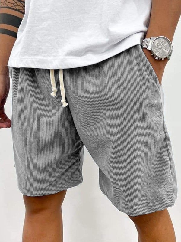 Men's Corduroy Drawstring Shorts