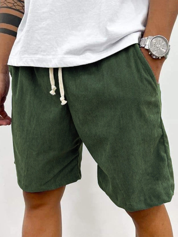 Men's Corduroy Drawstring Shorts
