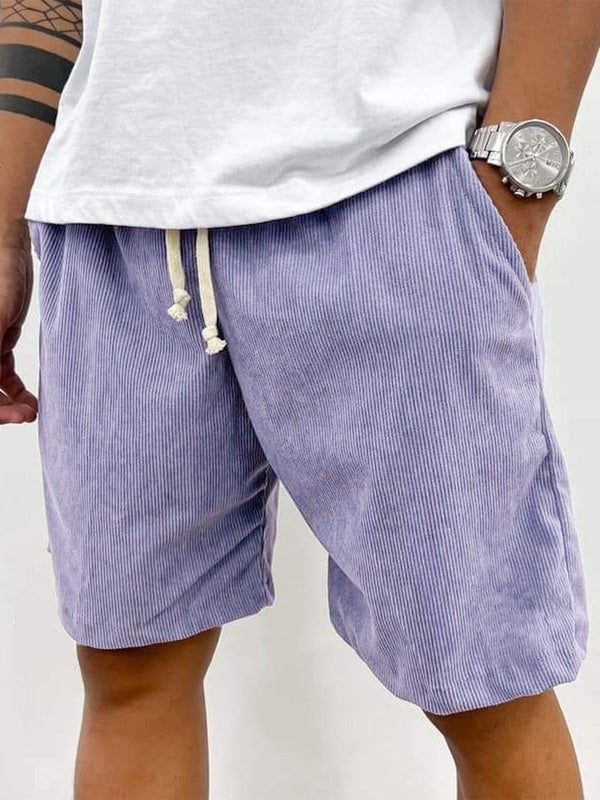 Men's Corduroy Drawstring Shorts