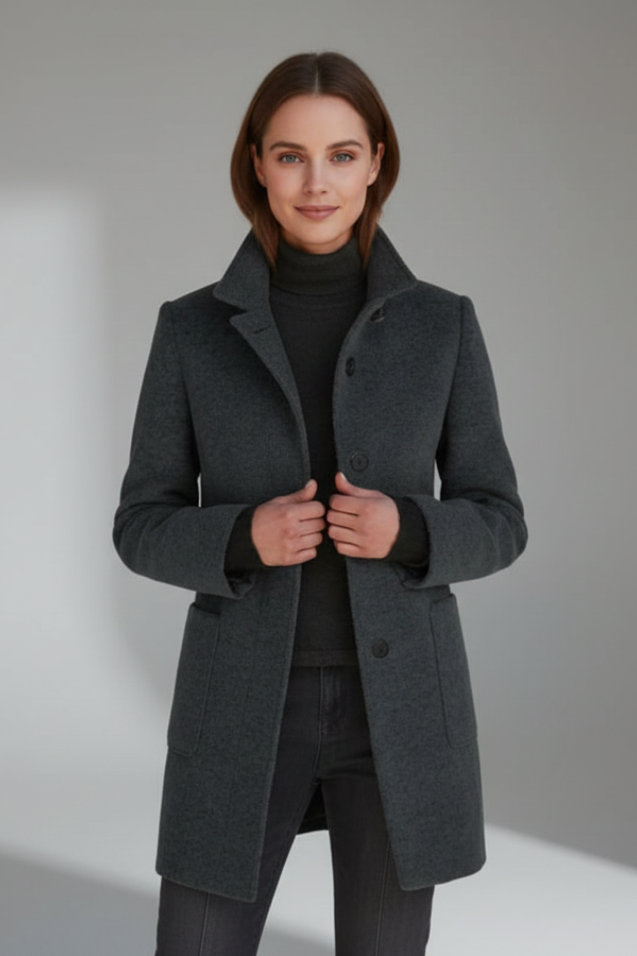 Women’s Mid-Length Single-Breasted Coat