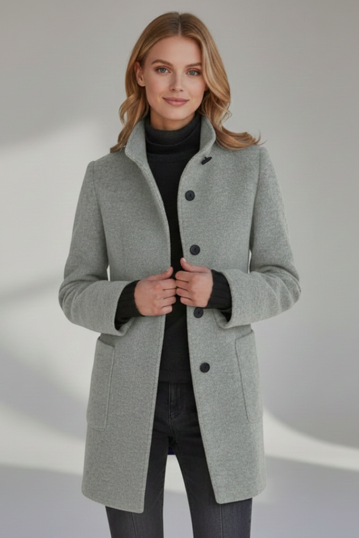 Women’s Mid-Length Single-Breasted Coat