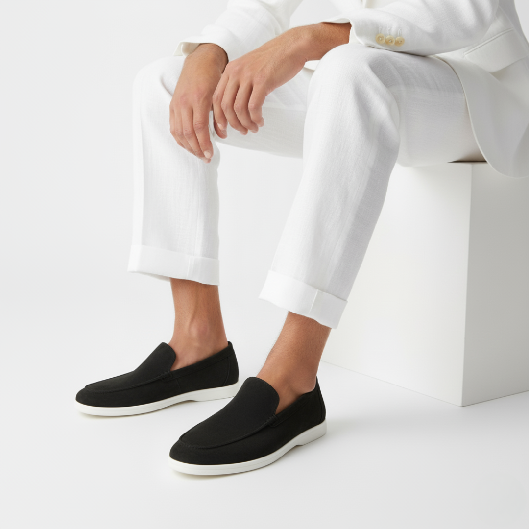 Men's Suede Loafers with Lightweight Sole