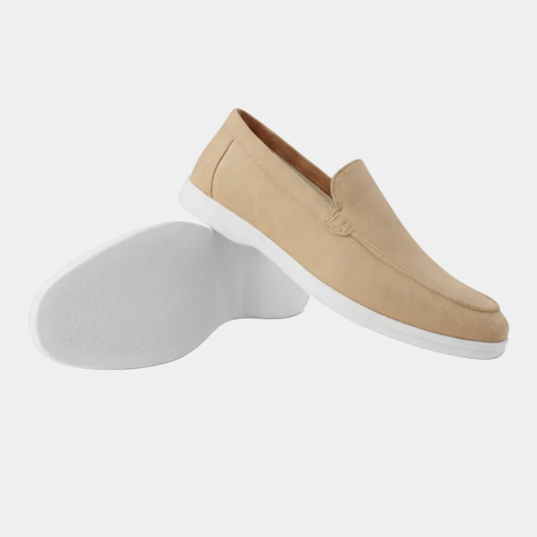 Men's Suede Loafers with Lightweight Sole