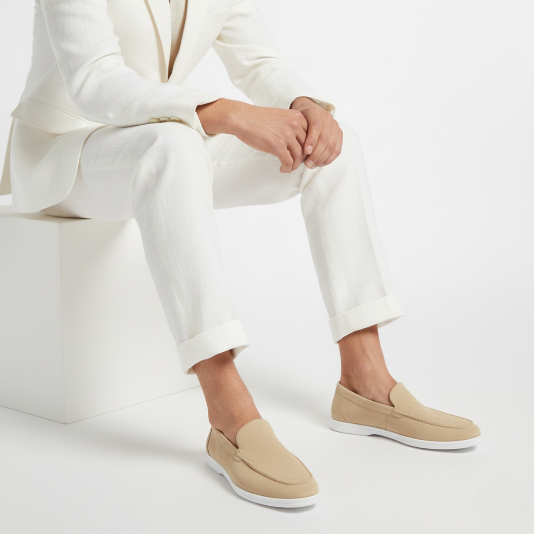 Men's Suede Loafers with Lightweight Sole