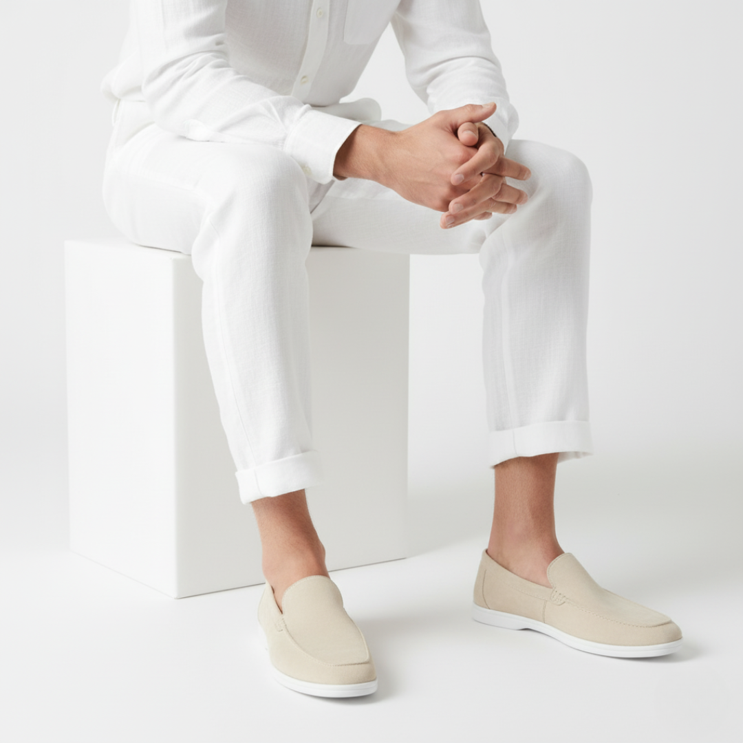 Men's Suede Loafers with Lightweight Sole