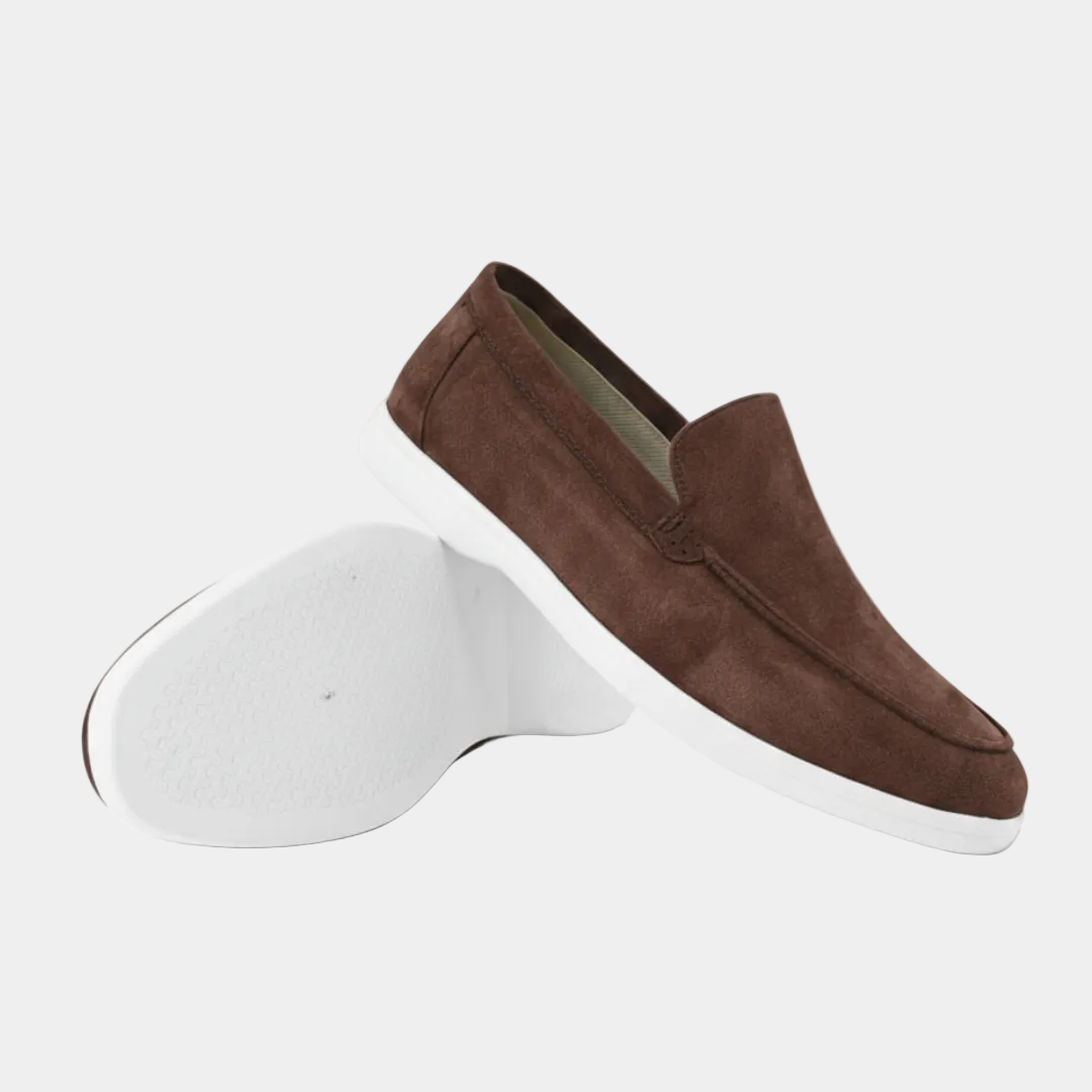 Men's Suede Loafers with Lightweight Sole