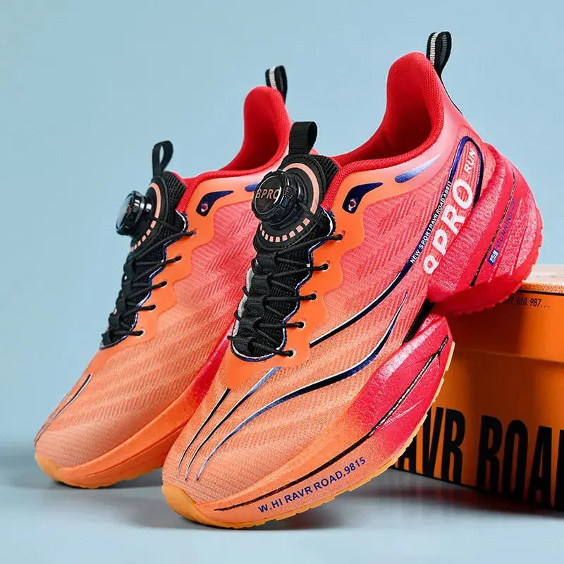 Chunky Sole Running Trainers with Mesh Upper