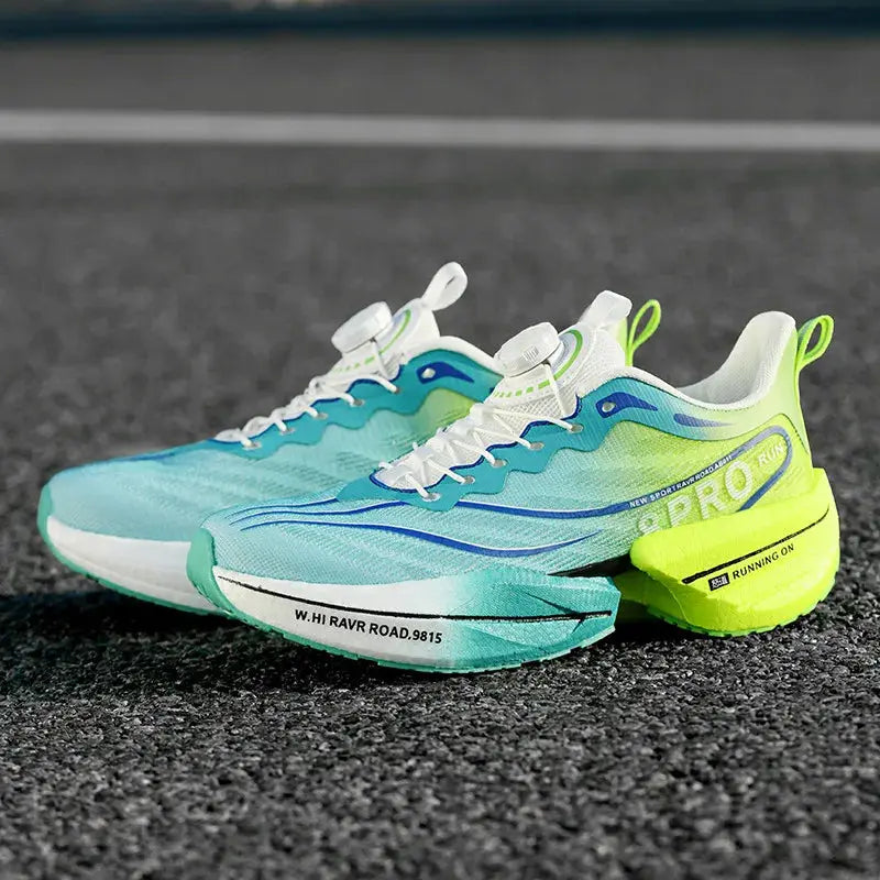 Chunky Sole Running Trainers with Mesh Upper