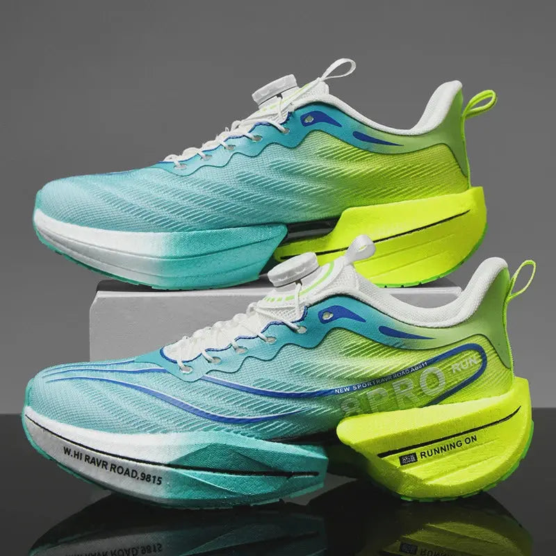 Chunky Sole Running Trainers with Mesh Upper