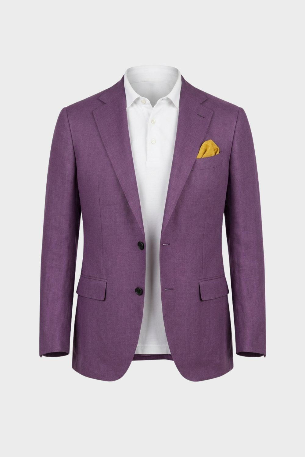 Men's Checked Blazer with Notch Lapel
