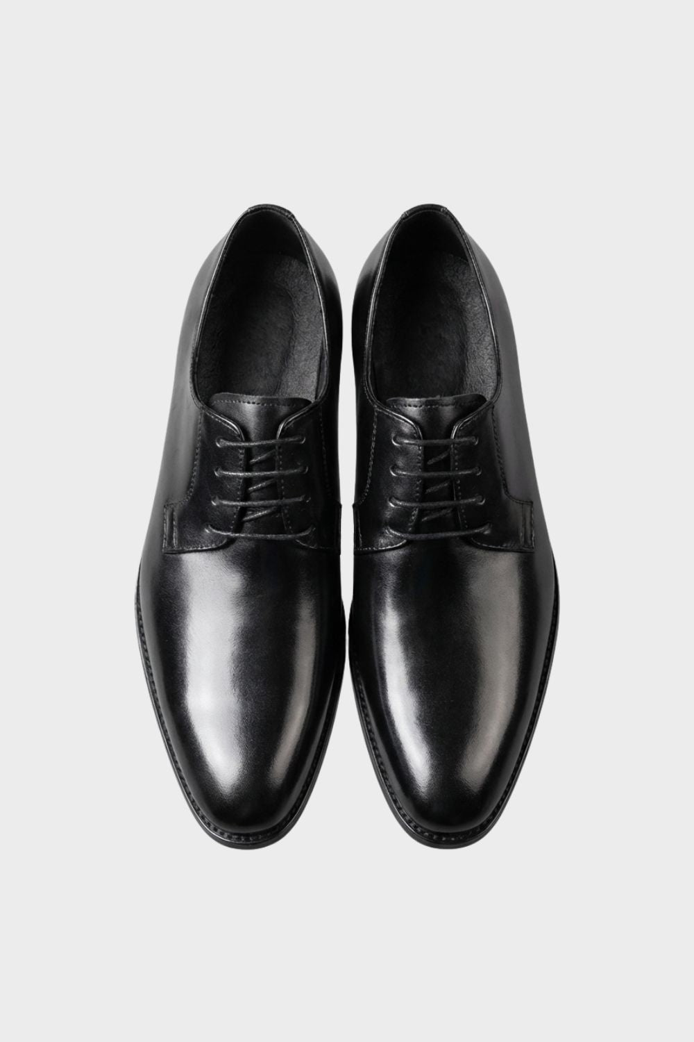 Leather Oxford Shoes with Cap Toe