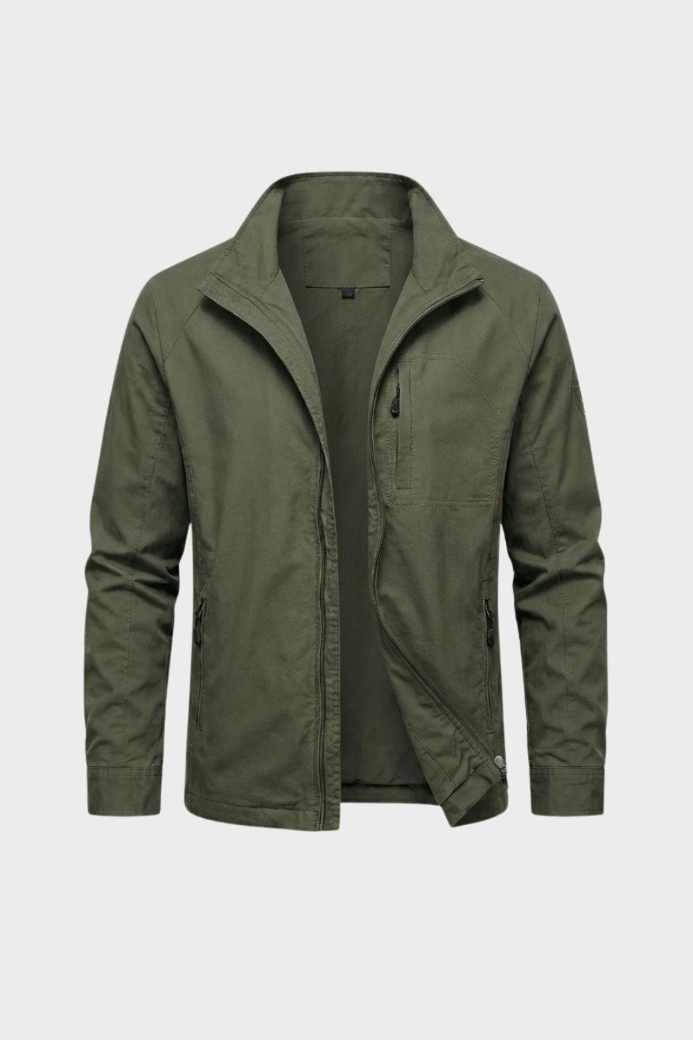Veste légère zippée pour homme | Vêtement d'extérieur décontracté pour tous les jours