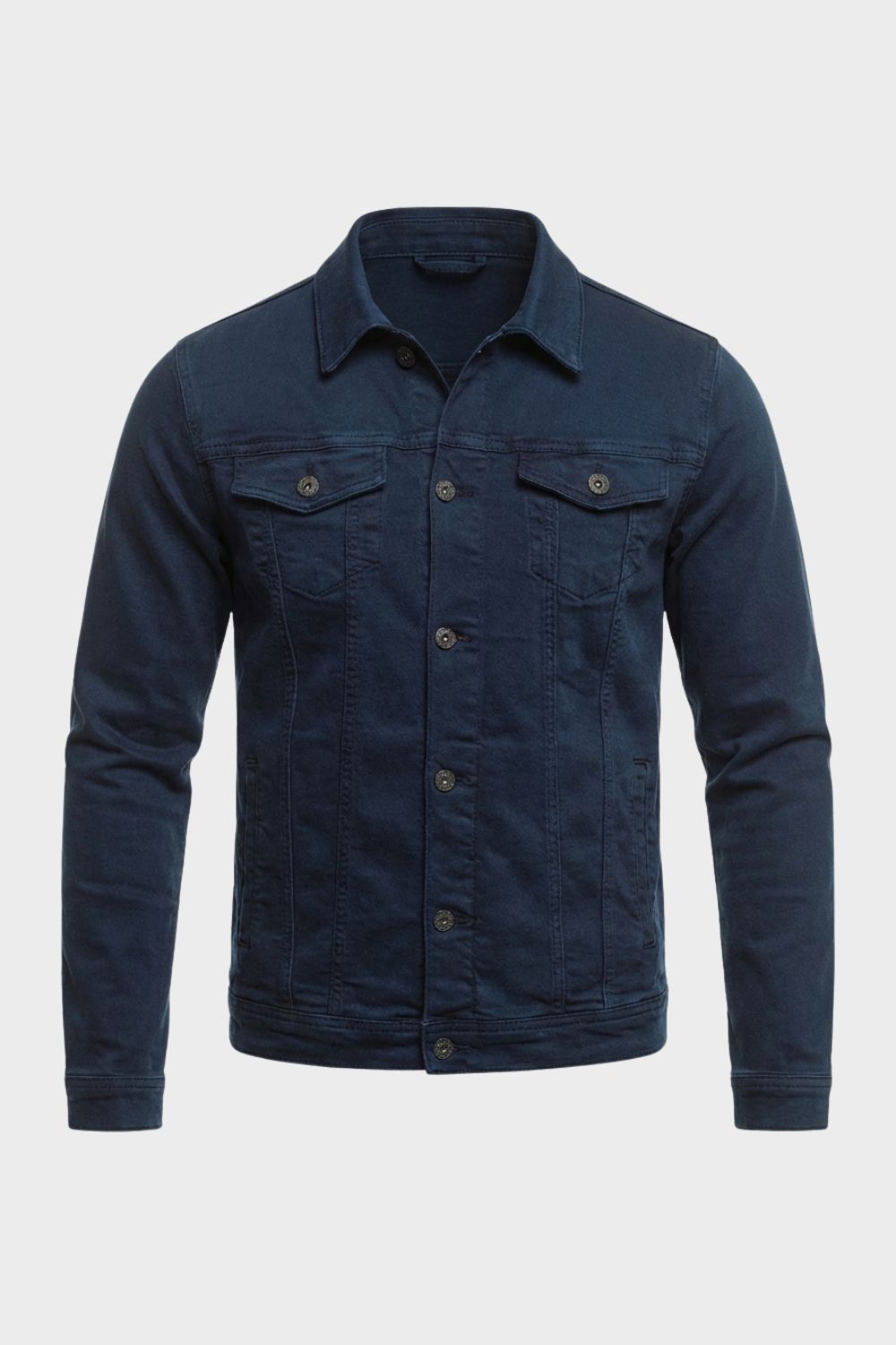 Men's Button Front Utility Jacket | Casual Everyday Overshirt