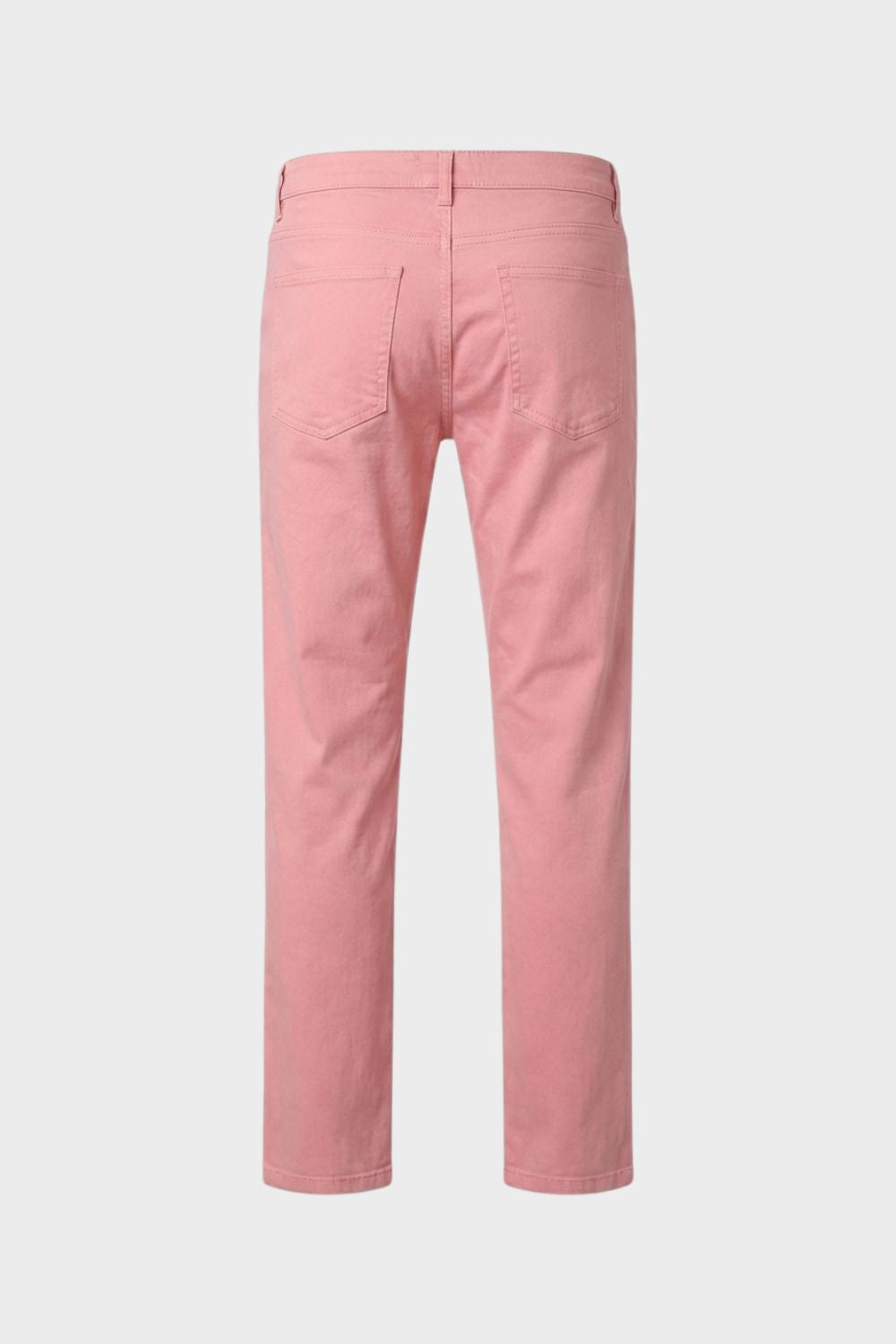 Men's Straight-Leg Trousers in Cotton Twill