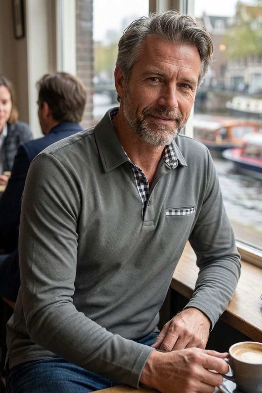 Polo à manches longues pour homme | Coupe casual chic