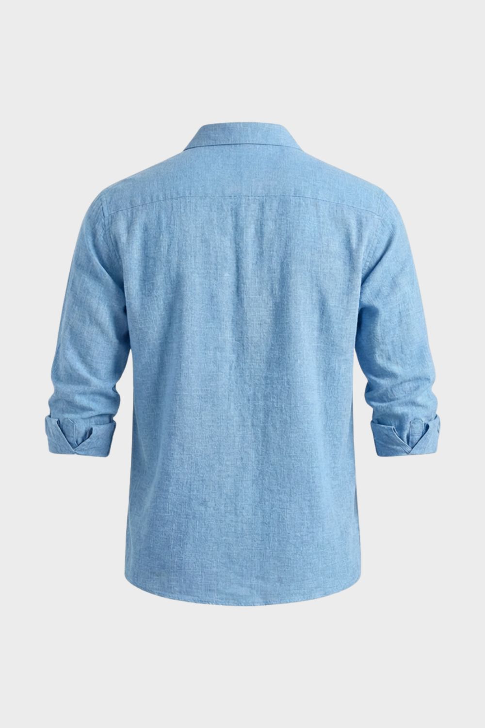 Men's Long Sleeve Shirt | Casual Half Button Collar