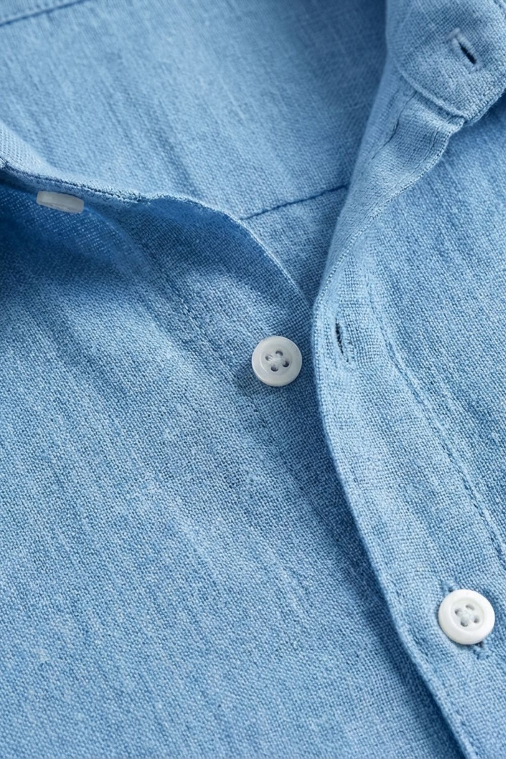 Men's Long Sleeve Shirt | Casual Half Button Collar
