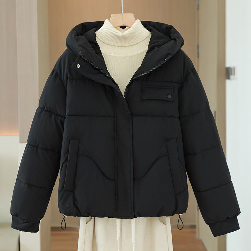 Women’s Hooded Puffer Jacket with Pockets