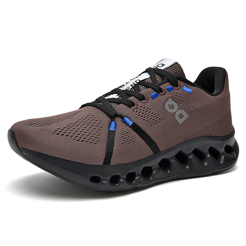 Mesh Running Sneakers with Cutout Sole Design