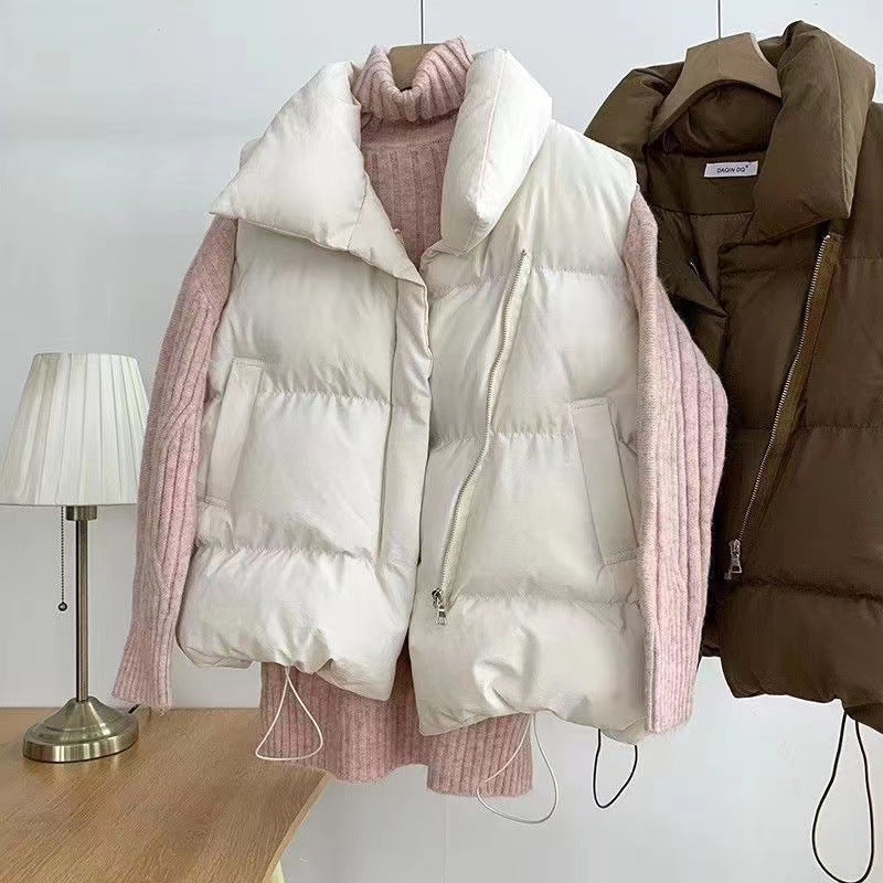 Women’s Padded Puffer Gilet with High Collar