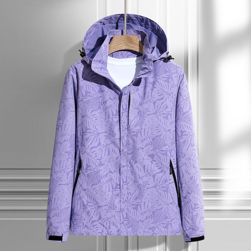 Women’s Hooded Printed Outdoor Jacket