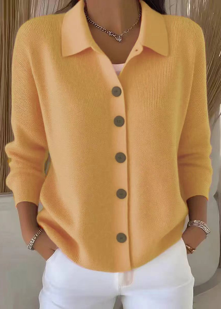Women’s Collared Button-Front Knit Cardigan