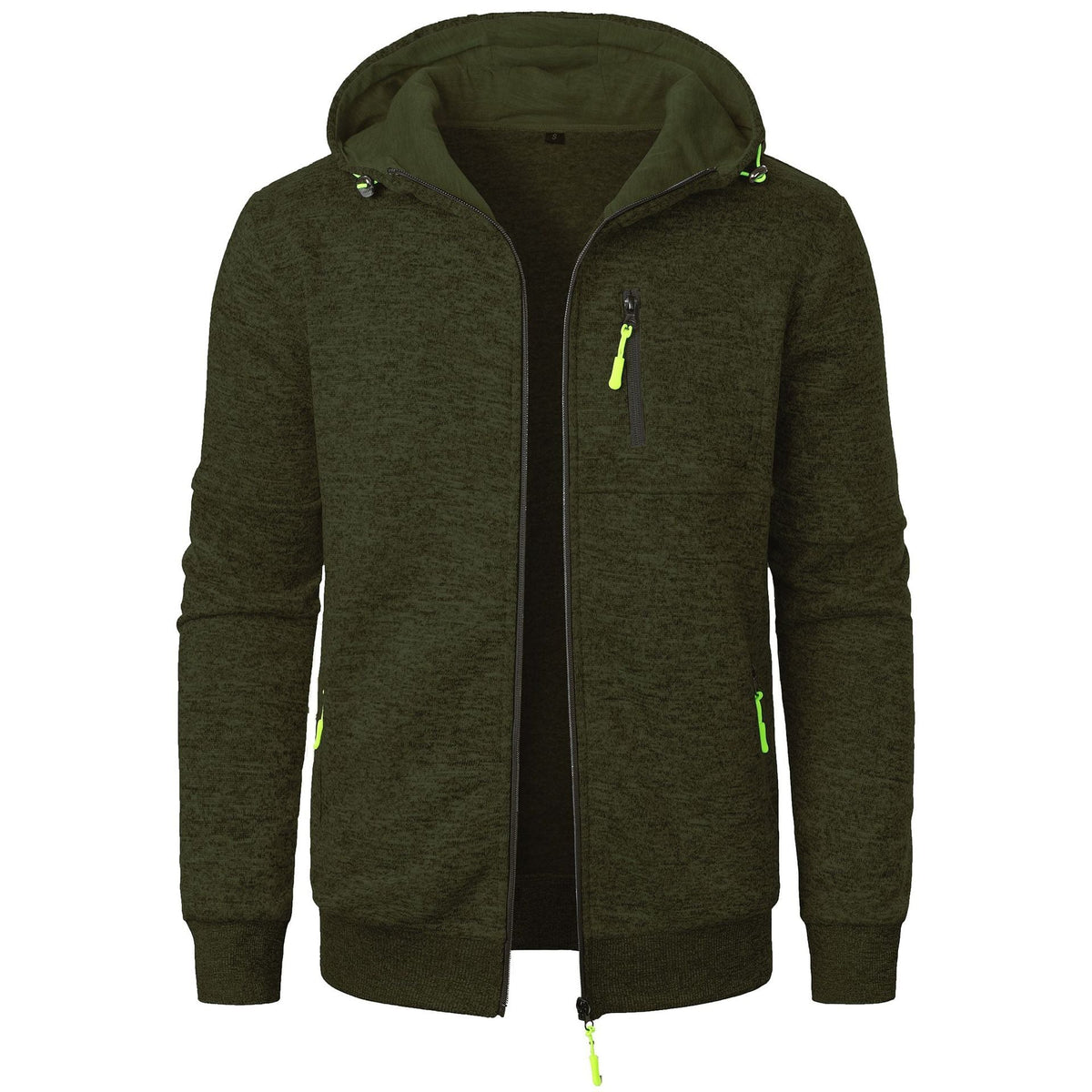 Sweat à capuche zippé à motifs pour homme | Couche légère décontractée et respirante