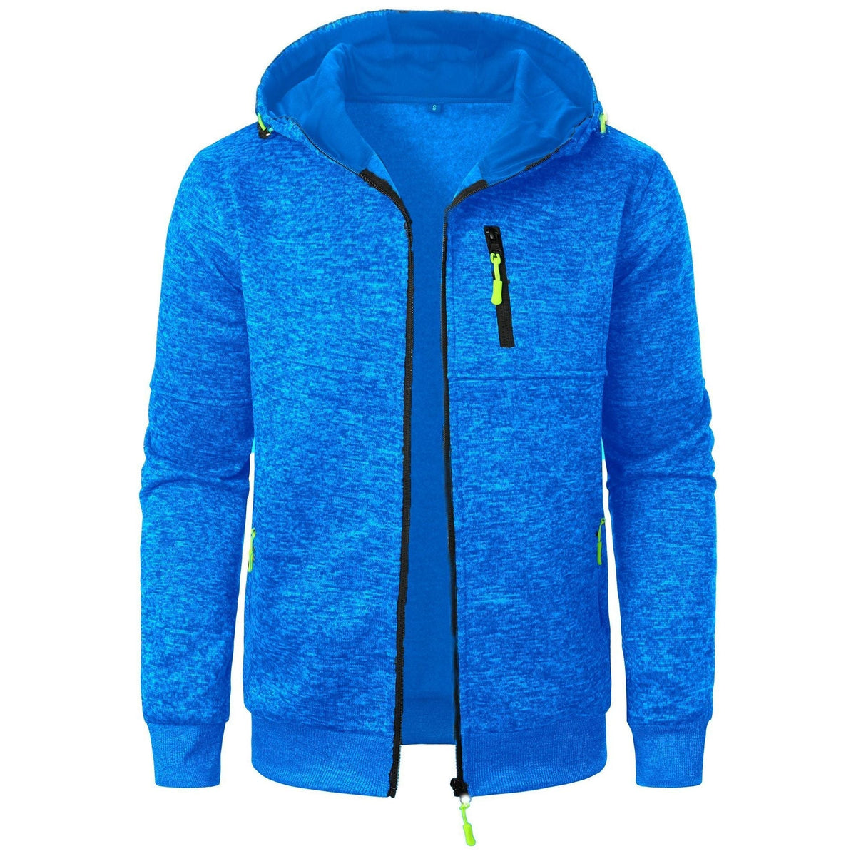 Sweat à capuche zippé à motifs pour homme | Couche légère décontractée et respirante