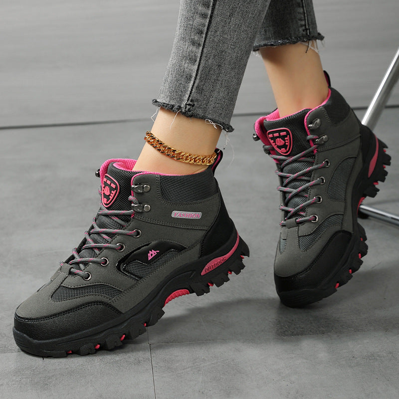 Women's Rugged Lace-Up Hiking Boots