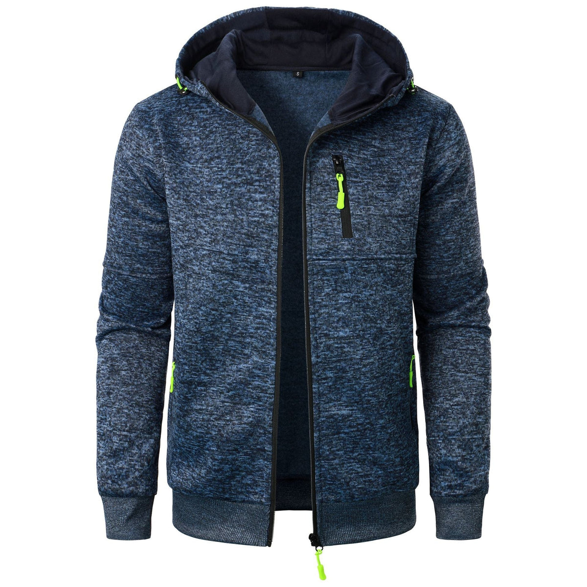 Sweat à capuche zippé à motifs pour homme | Couche légère décontractée et respirante
