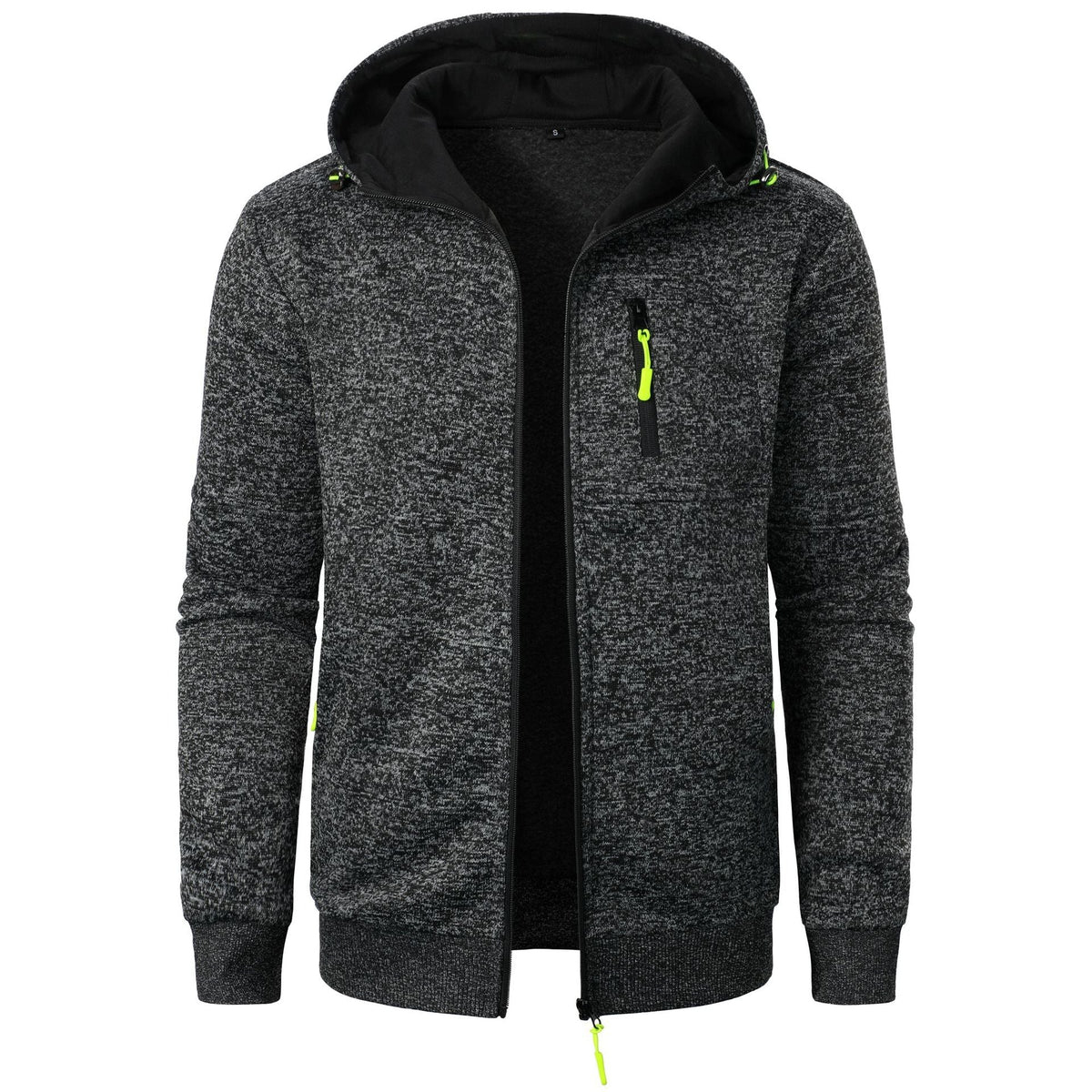 Sweat à capuche zippé à motifs pour homme | Couche légère décontractée et respirante