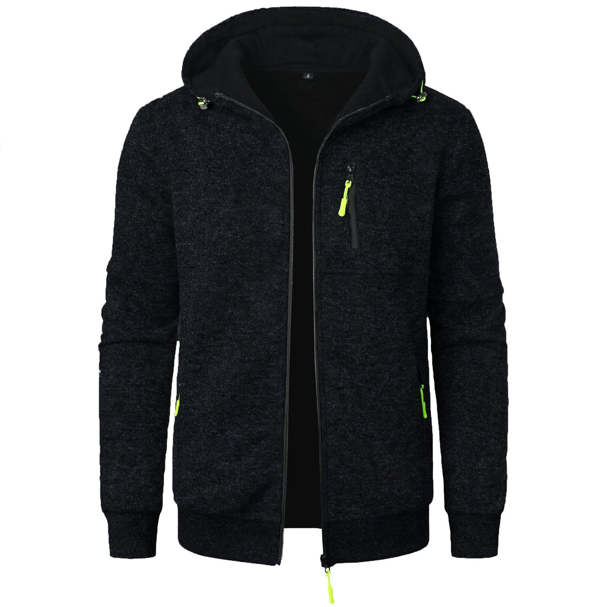 Sweat à capuche zippé à motifs pour homme | Couche légère décontractée et respirante