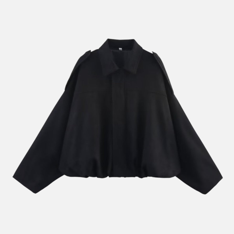 Blouson bomber femme oversize en suédine