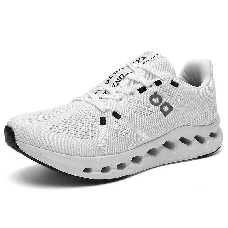 Mesh Running Sneakers with Cutout Sole Design